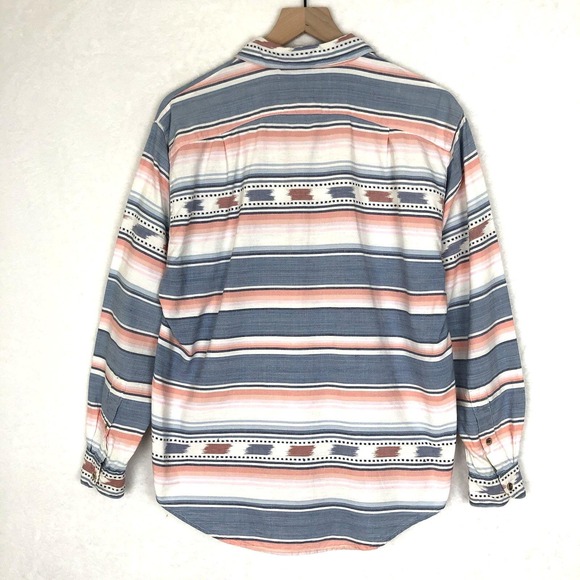 VTG KRAZY KAT Southwest Shirt Sz L Cotton Button Up Western Cowgirl Aztec L/S - Picture 2 of 9